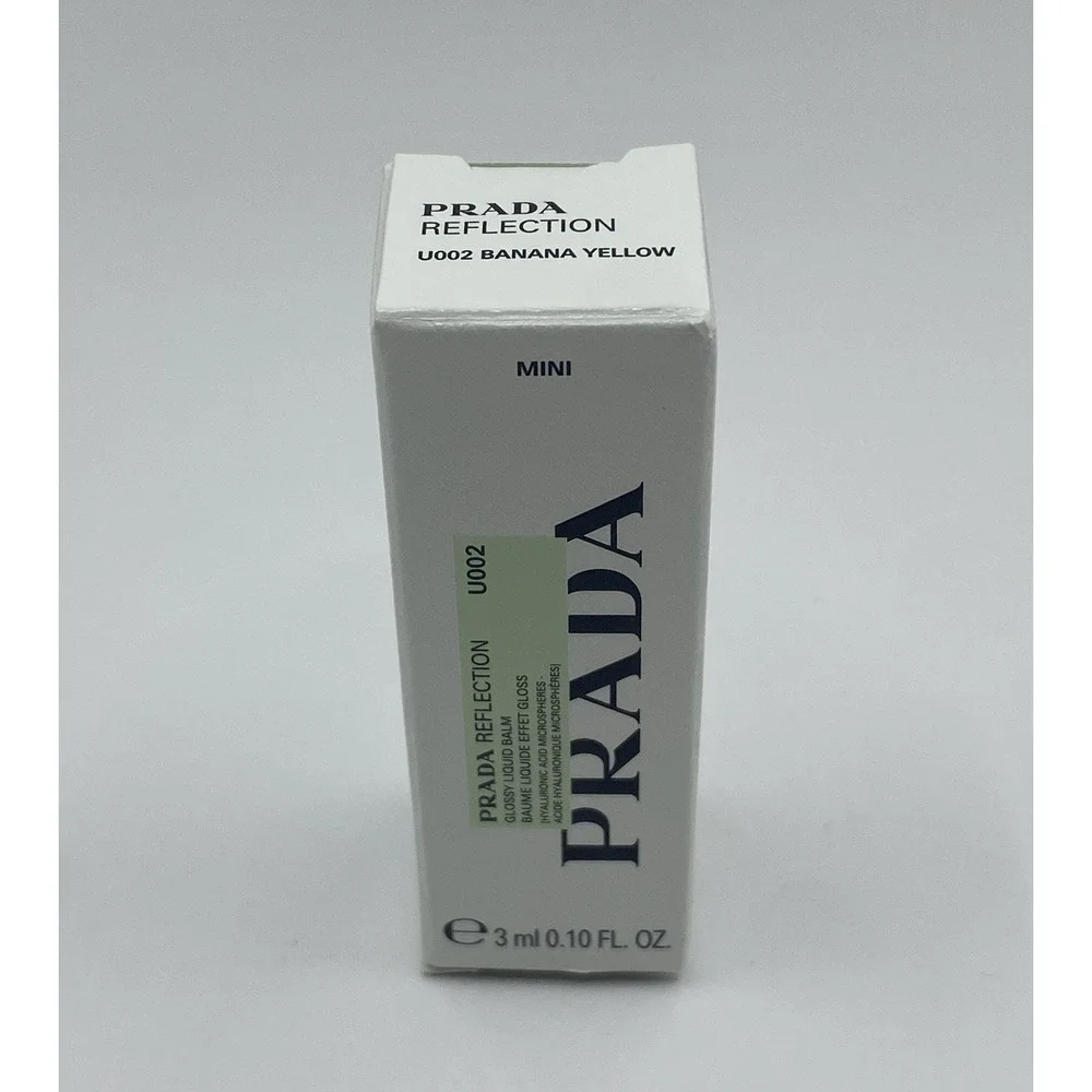 Prada Beauty Reflection Glossy Liquid Lip Balm-Banana Yellow 3ml Travel Size NIB